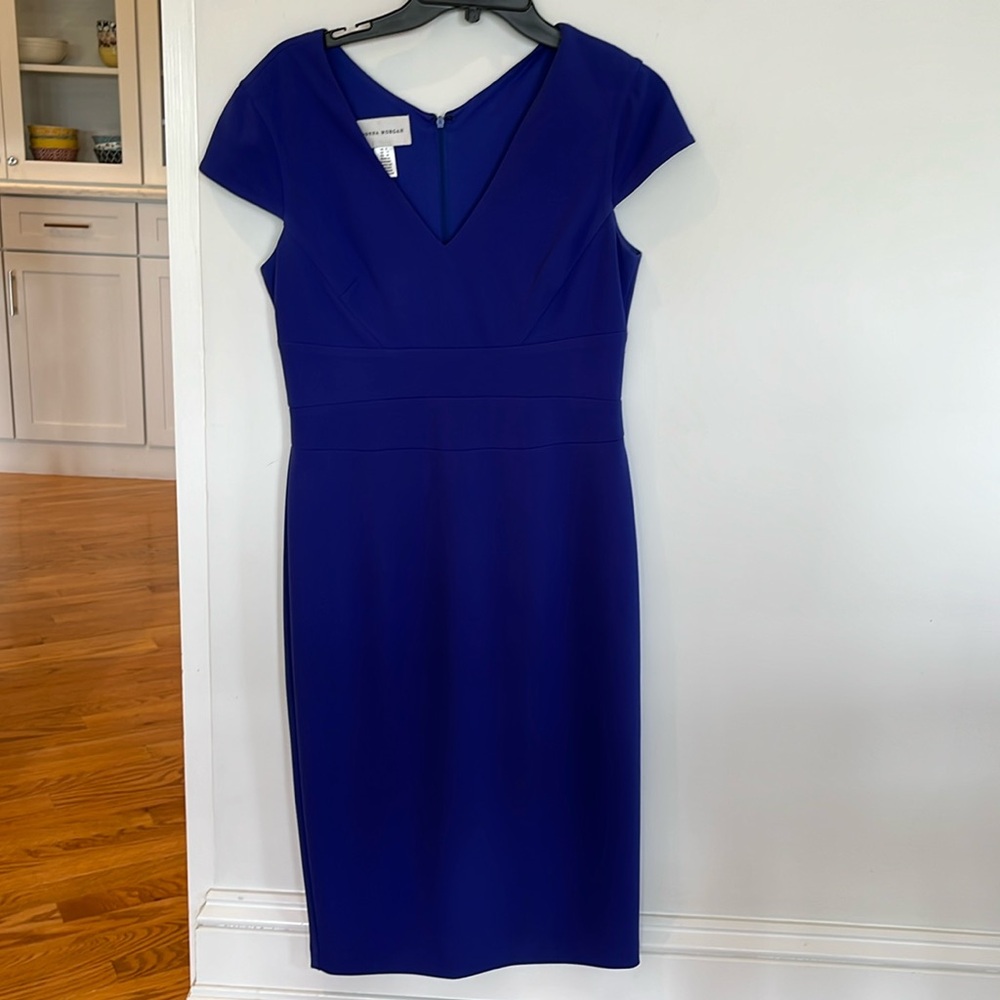 Blue Donna Morgan dress
